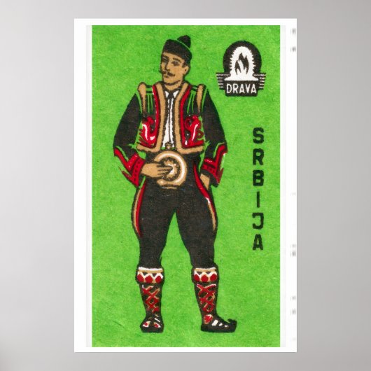 Servische Man - Luciferdoosje Print - Esthetische (Voorkant)
