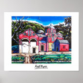 "Servische monestary at Pec, Kosovo" Poster (Voorkant)