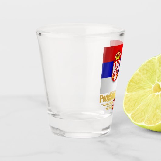 "Servische Pride"-Shirten Shot Glas (Links)