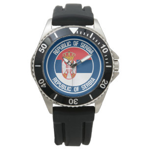 Servische Ronde Emblem Horloge