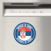 Servische Ronde Emblem Magneet (Insitu (Vaatwasser))