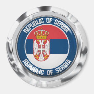 Servische Ronde Emblem Magneet