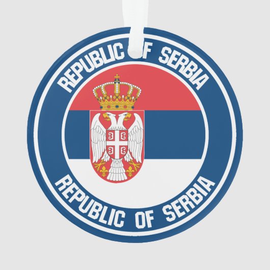 Servische Ronde Emblem Ornament (achterkant)