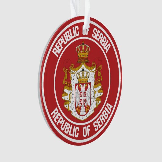 Servische Ronde Emblem Ornament (voorkant)