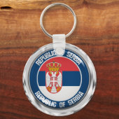Servische Ronde Emblem Sleutelhanger (Voorkant)
