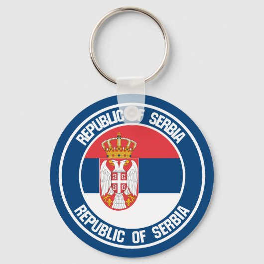 Servische Ronde Emblem Sleutelhanger (Voorkant)