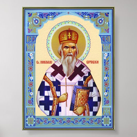 Servische Sint-Nikolaas Poster (Voorkant)