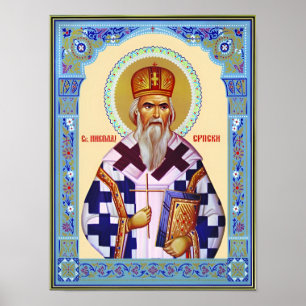 Servische Sint-Nikolaas Poster