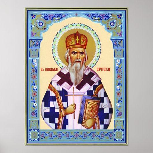 Servische Sint-Nikolaas Poster (Voorkant)