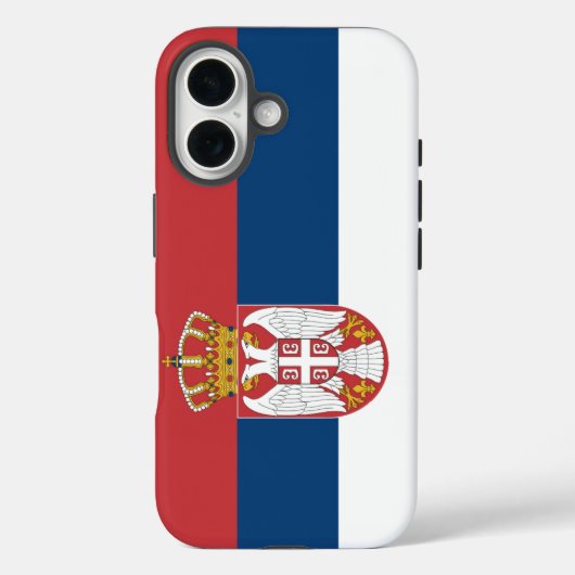 Servische staatsvlag Case-Mate iPhone case (Achterkant)