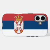 Servische staatsvlag Case-Mate iPhone case (Achterkant (horizontaal))