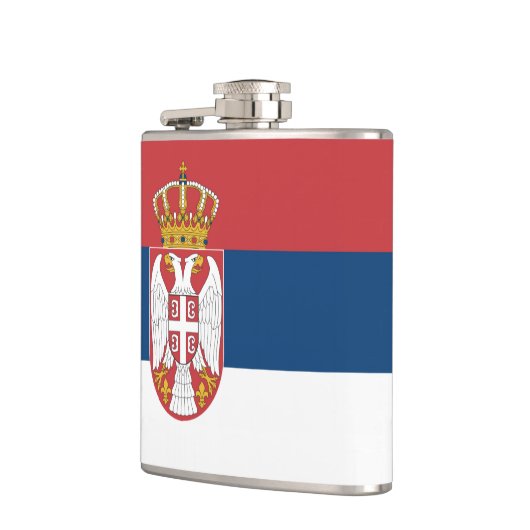 Servische staatsvlag heupfles (Links)