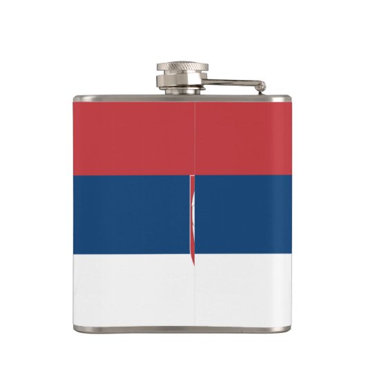 Servische staatsvlag heupfles (Achterkant)