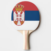 Servische staatsvlag tafeltennisbatje (Achterkant)