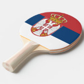 Servische staatsvlag tafeltennisbatje (Voorkant Gekanteld)