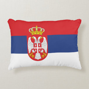 Servische vlag accent kussen