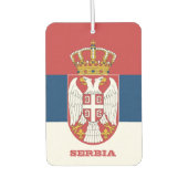 Servische vlag Air Freshener, Servië Luchtverfrisser (Voorkant)