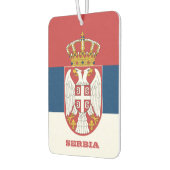 Servische vlag Air Freshener, Servië Luchtverfrisser (Links)