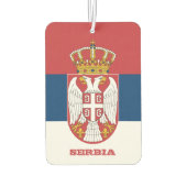 Servische vlag Air Freshener, Servië Luchtverfrisser (Achterkant)