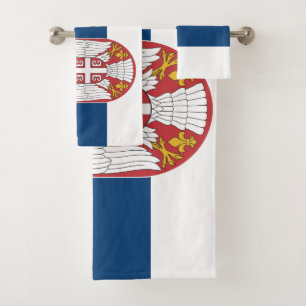 Servische vlag bad handdoek