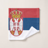 Servische vlag bad handdoek (Wasdoekje)