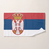 Servische vlag bad handdoek (Handdoek)