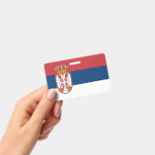 Servische vlag badge (Handheld)