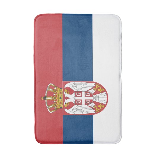 Servische vlag badmat (Voorkant Verticaal)