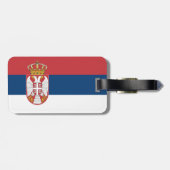 Servische vlag bagagelabel (Achterkant horizontaal)