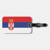 Servische vlag bagagelabel (Achterkant horizontaal)