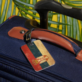 Servische vlag bagagelabel