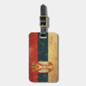 Servische vlag bagagelabel (Voorkant verticaal)