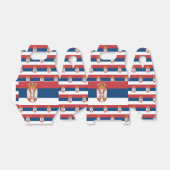 Servische vlag bedankdoosjes (Uitgevouwen)