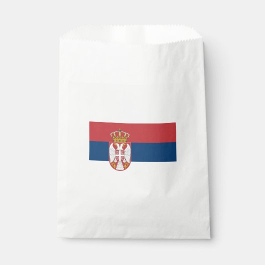 Servische vlag bedankzakje (Voorkant)