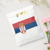 Servische vlag bedankzakje (Gezegeld)