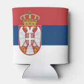 Servische vlag blikjeskoeler (Achterkant)