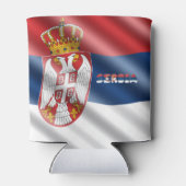 Servische vlag blikjeskoeler (Achterkant)