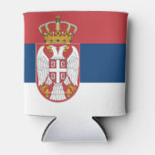 Servische vlag blikjeskoeler (Voorkant)