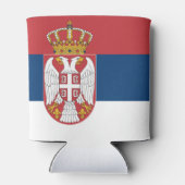 Servische vlag blikjeskoeler (Achterkant)