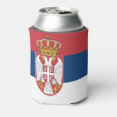 Servische vlag blikjeskoeler (Blikje Achterkant)