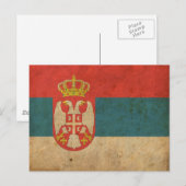  Servische vlag Briefkaart (Voorkant / Achterkant)