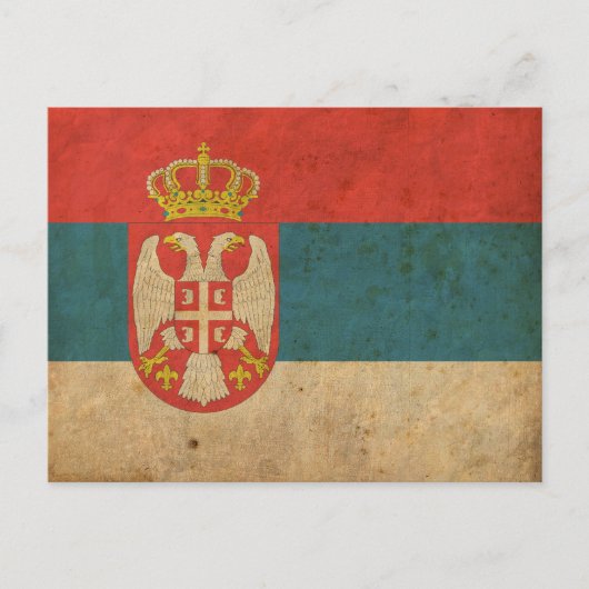  Servische vlag Briefkaart (Voorkant)