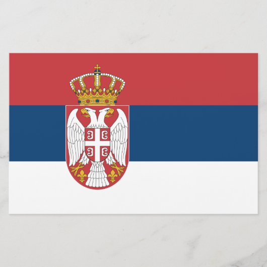 Servische vlag briefpapier (Voorkant)