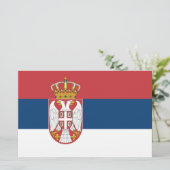 Servische vlag briefpapier (Staand voorkant)