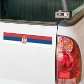 Servische vlag bumpersticker (Op Truck)