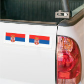 Servische vlag bumpersticker (Op Truck)