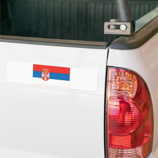 Servische vlag bumpersticker (Op Truck)