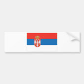Servische vlag bumpersticker (Voorkant)
