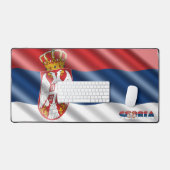 Servische vlag bureaumat (Keyboard & Muis)