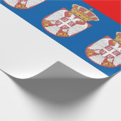 Servische vlag cadeaupapier (Hoek)